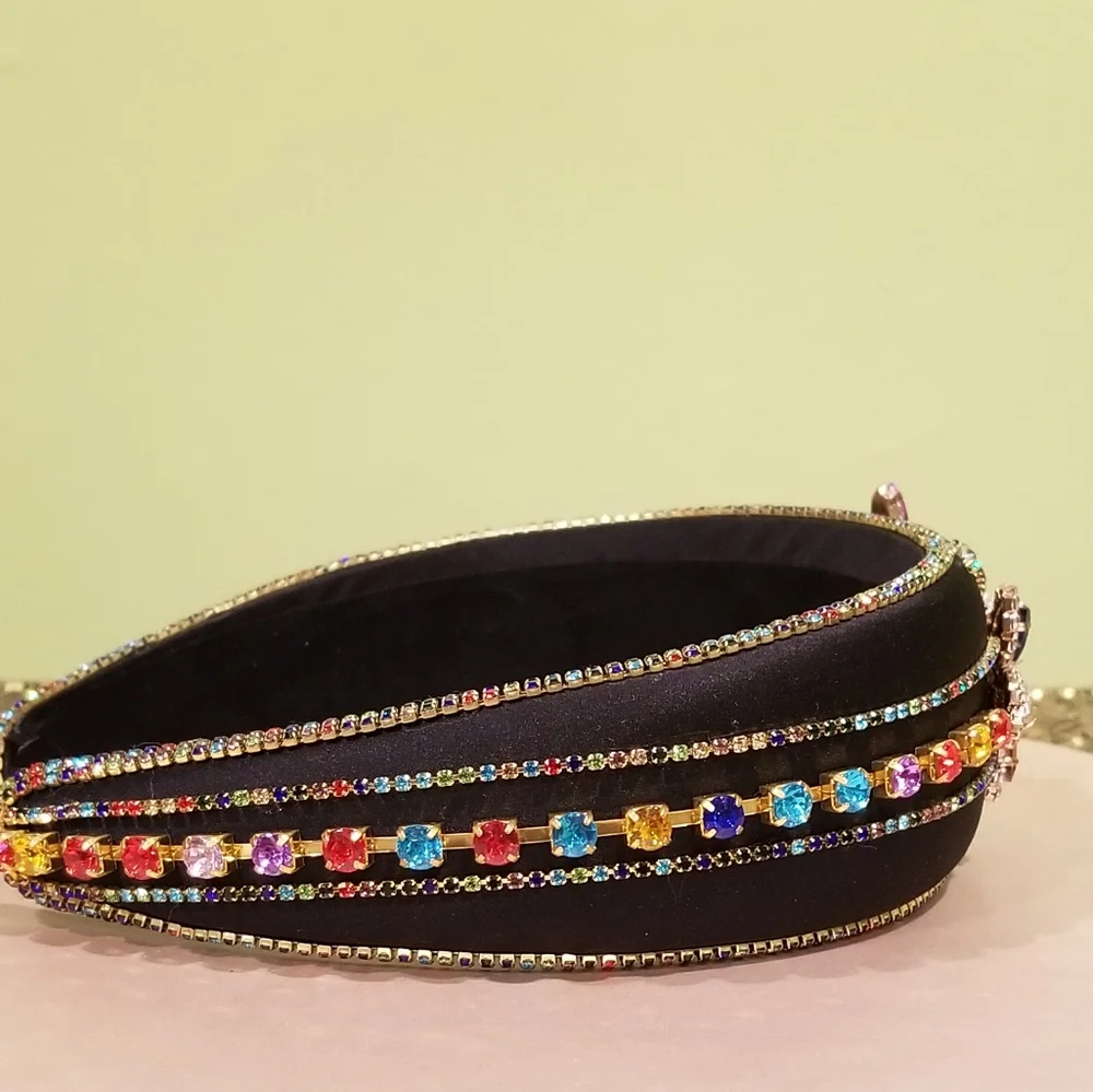 Multicolor Rhinestone Headband - Picture 4 of 5